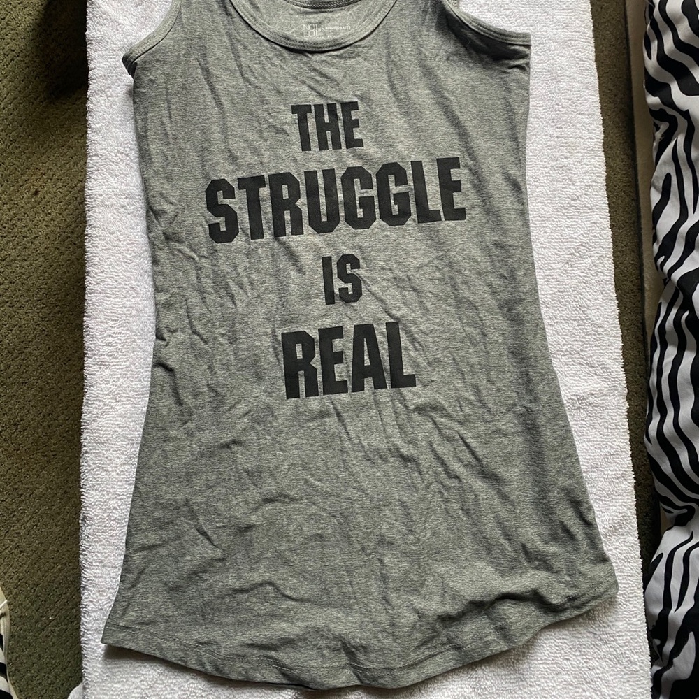 Gray No Boundaries Tank Top